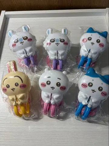 치이카와 (먼작귀) 빨래집게 6개 세트, 개별 판매 가능, 토끼, 모몽가, 하치와레, 치이카와 (먼작귀)
