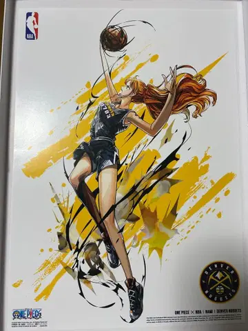 미사용 새상품 원피스 NBA 미니 포스터 나미 1장