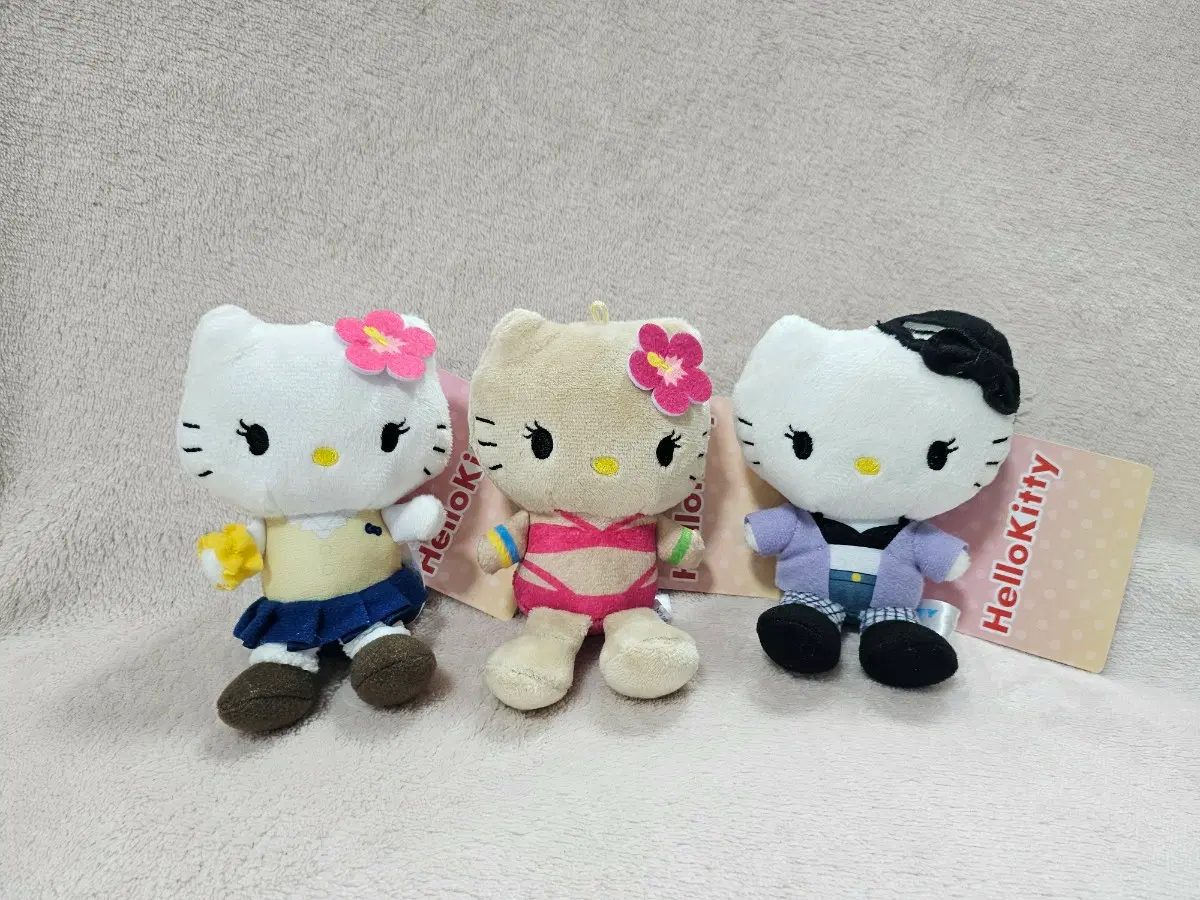 산리오 헬로 키티 XOXO 갸루 마스코트 인형 3종