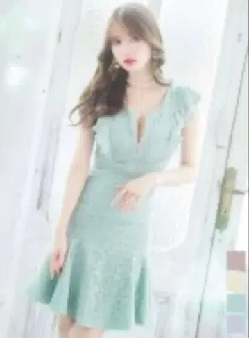 JEWELS 머메이드 원피스 드레스 민트 그린