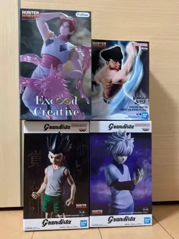 HUNTER x HUNTER 피규어 4개 세트