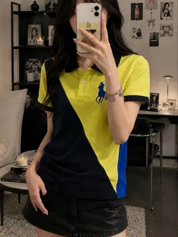 레어 polo 랄프 로렌 피케 셔츠 빅 포니 y2k 그런지