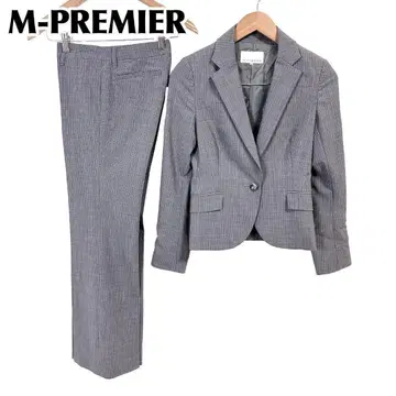 [ 새상품급 ] M-PREMIER 여성 팬츠 수트 셋업 34 그레이
