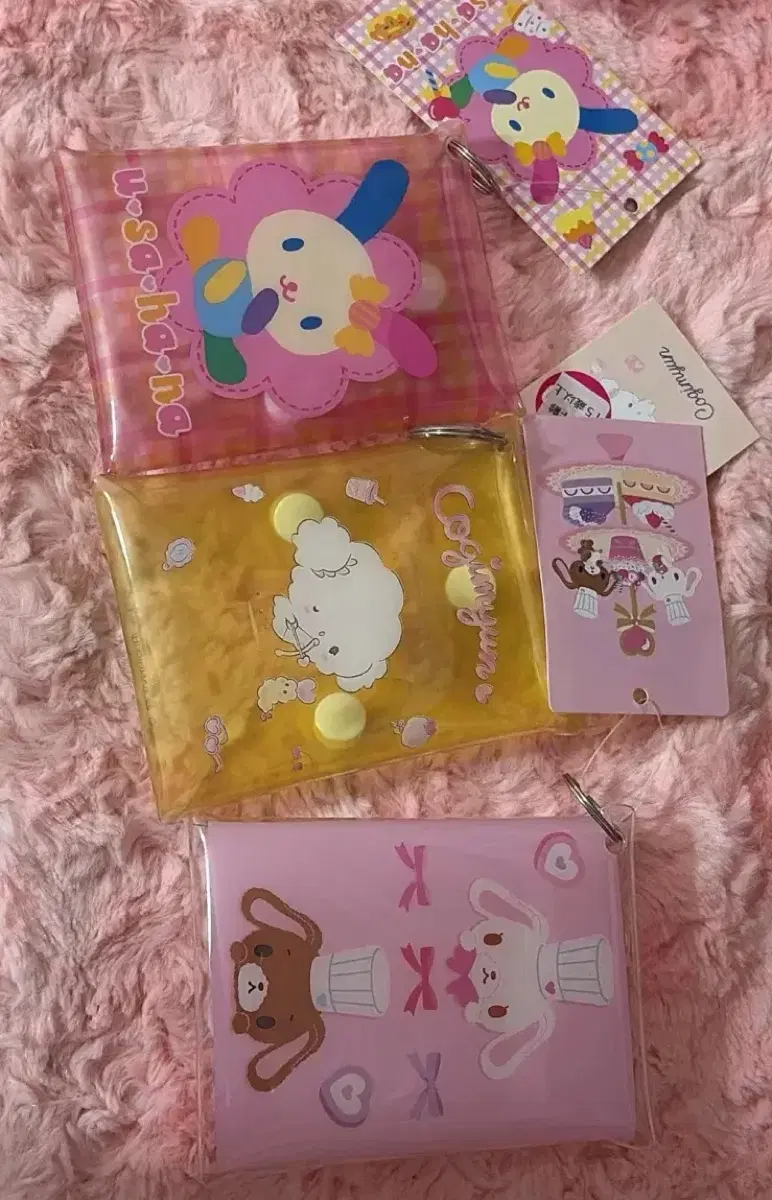 [고전] 우사하나 코기뮹 슈가바니즈 카드 파우치 일괄