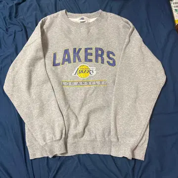 NBA 레이커스 프린트 맨투맨 트레이닝복 그레이