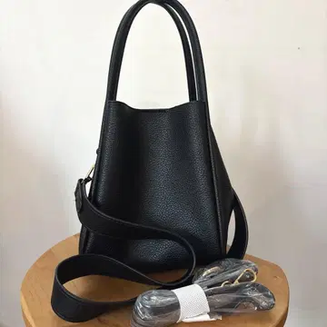 SOEUR/미니 숄더 버킷백 2WAY 숄더백 블랙