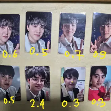 exo kyungsoo d.o 엑소 디오 도경수 미니3집 성장 BLOSSOM 포카 일괄