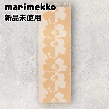 마리메꼬 우니코 마리메꼬 스톨 머플러 베이지 화이트