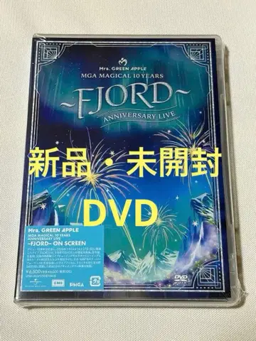 Mrs. GREEN APPLE FJORD DVD 새상품 미개봉