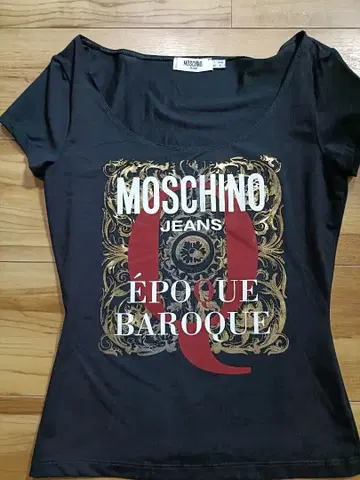 미사용 MOSCHINO JEANS 티셔츠 블랙