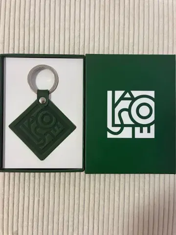 미사용 새상품 LACOSTE 키링 그린 박스 포함 키링