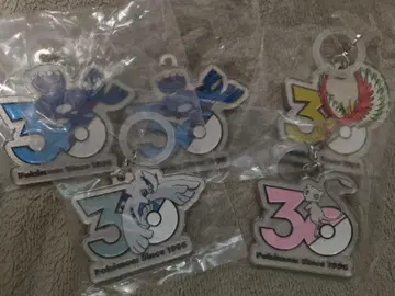 포켓몬 30주년 기념 메탈 참 5개 세트