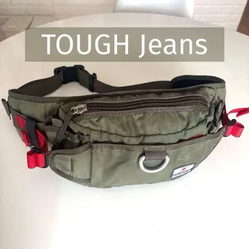 [레어] TOUGH JEANS 타프 진스 힙색 카키 밀리터리