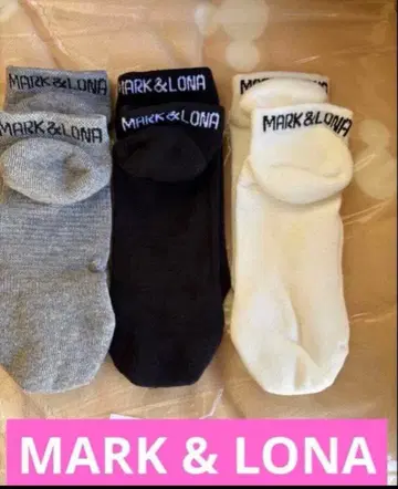 MARK & LONA 마크앤로나 여성용 숏 삭스 3족 세트 [미사용]