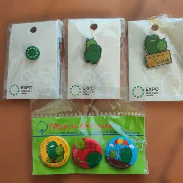 새상품 EXPO 2005 AICHI 공식 모리조 키콜로 핀 배지 세트