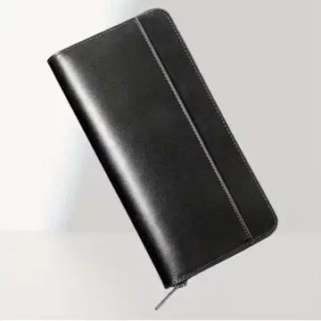 남성용 도치기 가죽 장지갑 천연 가죽 심플한 디자인