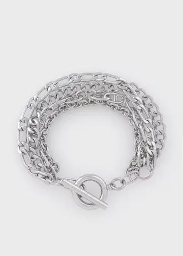 PaulSmith 'Layered Mixed Chain' 팔찌