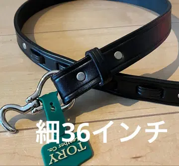 새상품 TORY leather 36인치 후크 버클 벨트 폭 1인치