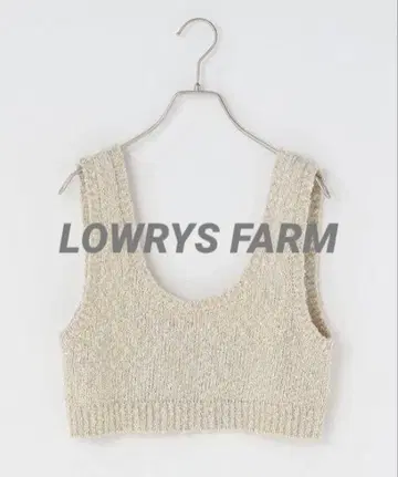 [새상품급] LOWRYS FARM 스팽글 뷔스티에 베이지 FREE