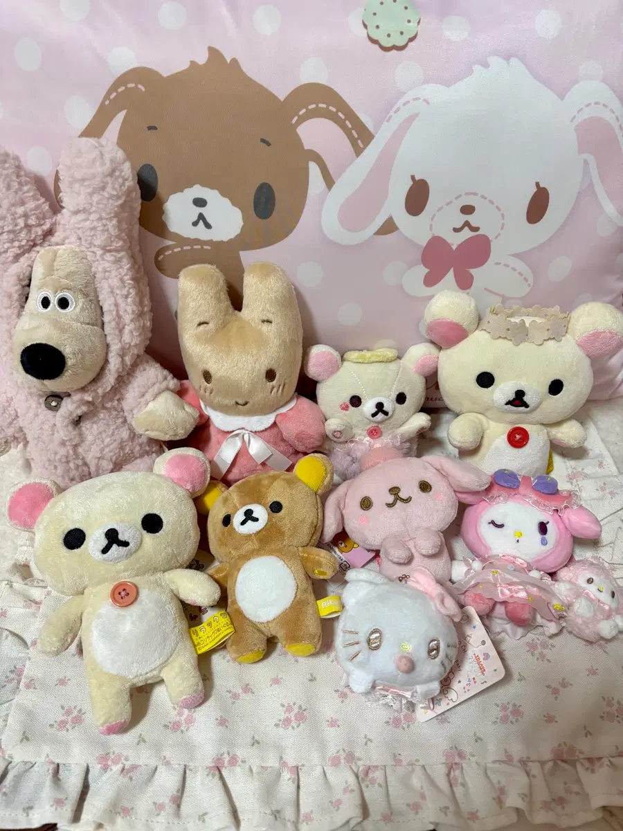 마스코트 고전 인형판매 (리락쿠마 / 코리락쿠마 / 그로밋 / 마론크림 / 폼폼푸린 / 마이멜로디 / 헬로키티)