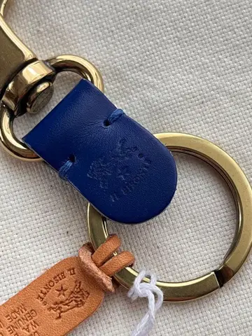 IL BISONTE 일비종떼 키링 블루 가죽