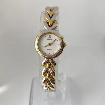 작동 SEIKO TISSE 손목시계 콤비 3바늘 로만 인덱스