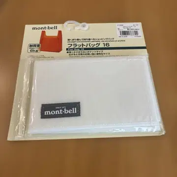 [미사용 새상품] mont-bell 플랫백 16 화이트 에코백