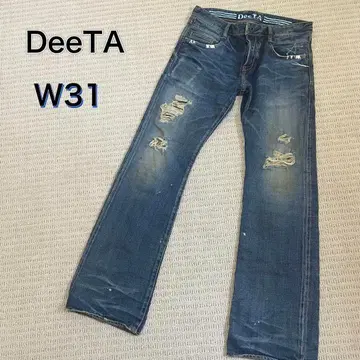 사이즈 31 DeeTA 데미지 가공 데님 부츠컷