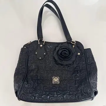 ANNA SUI 핸드백 나비 모티브 블랙