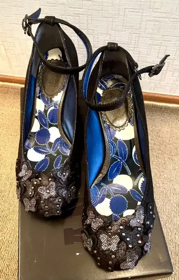 ANNA SUI 비쥬 버터플라이 펌프스 스트랩 포함