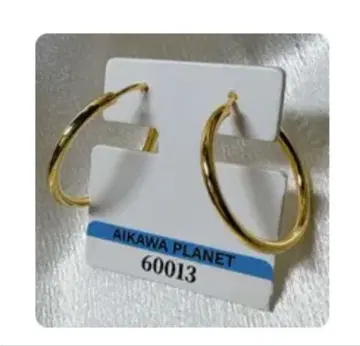 AIKAWA PLANET 후프 귀걸이 925 골드 컬러
