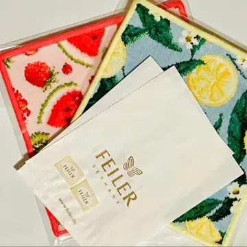 FEILER 페이러의 타월 손수건, 프루츠 포푸리와 레몬, 잎사귀 패턴입니다