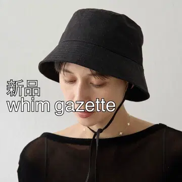 새상품 Whim Gazette 위 가제트 더 포즈 버킷햇 블랙