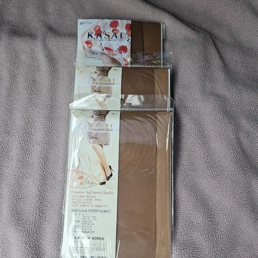 카사이 팬티스타킹 커피색 3개