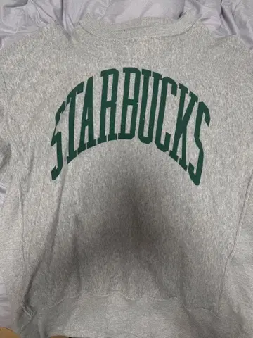 STARBUCKS beams champion 콜라보 맨투맨 그레이