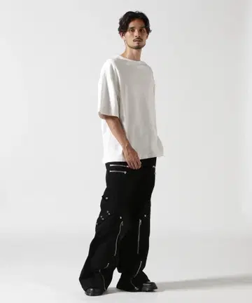 DankeSchon ZIP POCKET FLARE 카고 팬츠
