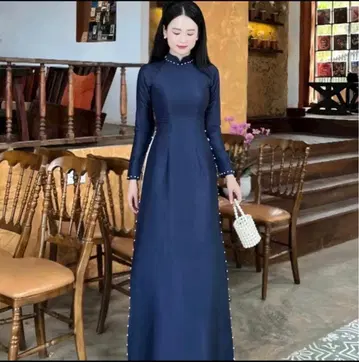 베트남 아오자이 네이비