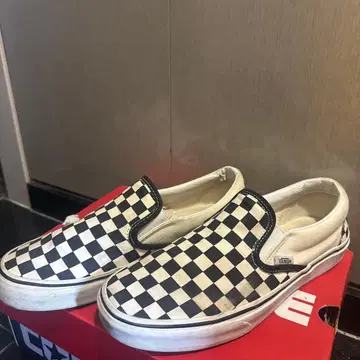 VANS 슬립온 체커 26.5cm 반스 슬립온