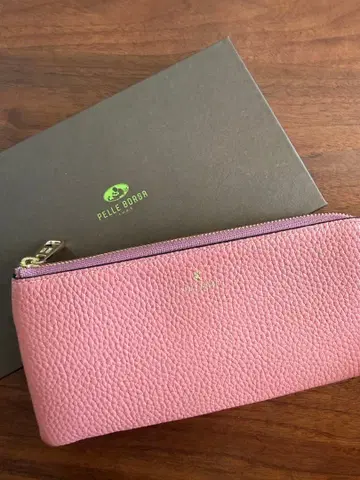 PELLE BORSA 장지갑 핑크