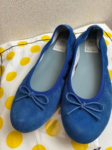 Emma Francis 발레 슈즈 블루 25.0cm