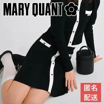 [ LILY BROWN x MARY QUANT ] 니트 스커트 블랙 Free