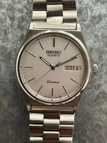 SEIKO Chronos 8123-6130 실버 비가동품