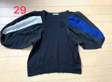 29 추가 가격 인하 CHISATO 퍼프 슬리브 티셔츠 블랙