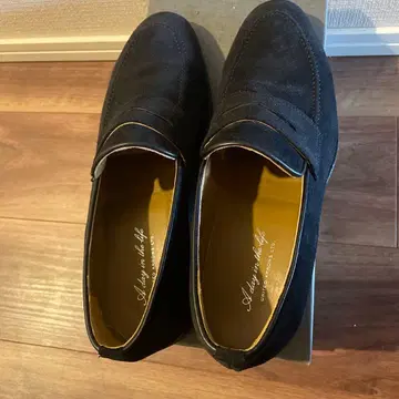 UNITED ARROWS 스웨이드 코인 로퍼 블랙