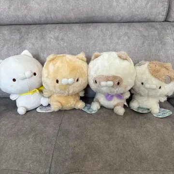 어린이 냥코 & 옆집 냥코 쵸코링 봉제 인형 4종 택 포함 새상품