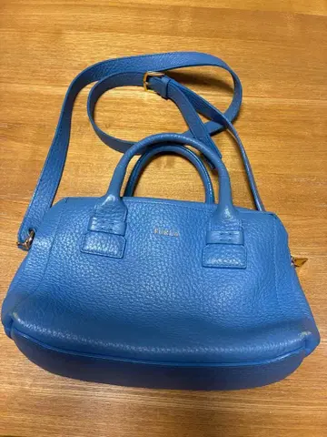 [ 새상품급 ] FURLA 가죽 2way 숄더백 블루