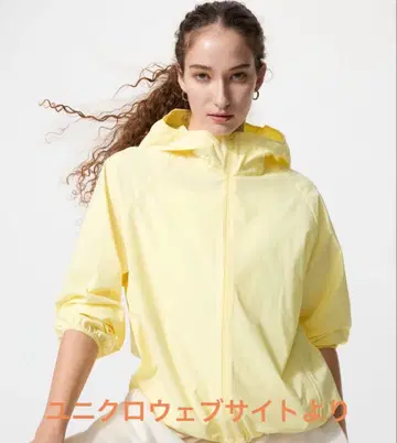[ UNIQLO ] 포켓터블 UV컷 후드티/NANODESIGN/체크