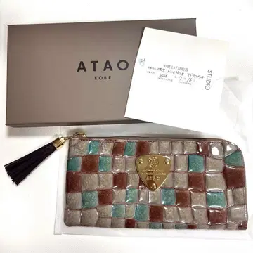 새상품 ATAO 리모 비트로 장지갑 아드리아 에메랄드
