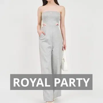 ROYAL PARTY [ MLB ] 컷 아웃 베어 올인원