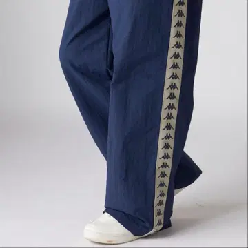Kappa 반다 테이프 나일론 트랙 팬츠 네이비 M